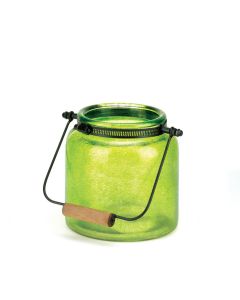 GREEN JAR CANDLE LANTERN